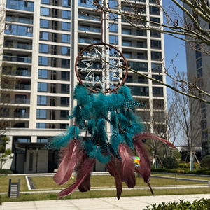 <span class=keywords><strong>Atrapasueños</strong></span> de Estilo Bohemio con Encaje de Plumas <span class=keywords><strong>Grandes</strong></span> y Borlas de Macramé, <span class=keywords><strong>Atrapasueños</strong></span> Colgantes <span class=keywords><strong>para</strong></span> Decoración del Hogar - Product Image 6
