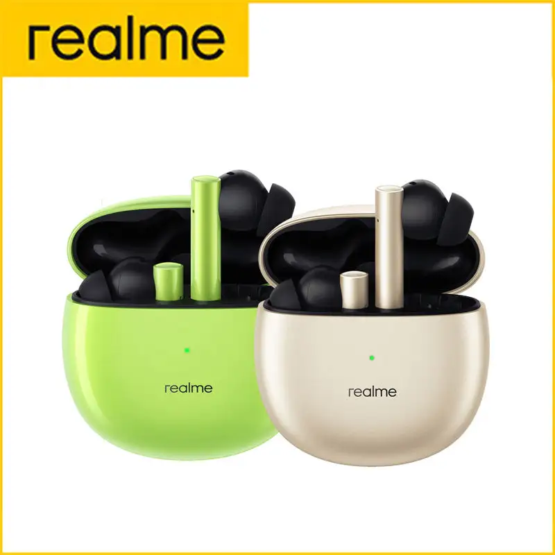 Official Original Realme Buds Air 2 Wireless ANC Earphone Auriculares Gaming In-ear Tws Ipx5 Headphones Realme Buds Air 2 3 Neo