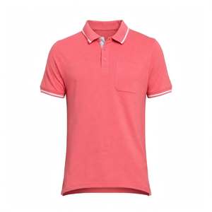 OEM Men's Short Sleeve Polo <b>Shirt</b> Solid Color Casual Wear With <b>Pocket</b> And Contrast Trim Custom Polo <b>Shirts</b> From Bangladesh - Product Image 4