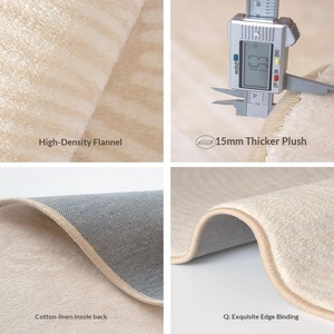 Alfombra Moderna Simple de Lujo Ligero para Sala de Estar, Dormitorio, Junto <span class=keywords><strong>a</strong></span> la Cama, de Poliéster Tejido, Gruesa, para Otoño e Invierno - Product Image 3