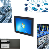 PC industriel à écran tactile résistif de 12 pouces avec processeur Celeron J1900, IP65, 2 ports COM (RS232/RS485), en stock