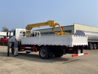 Camion de grue hydraulique monté par camion de la flèche télescopique 5 tonnes de Dongfeng 4x2 camion grue de chargeur de camion