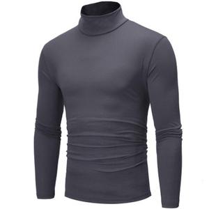 <span class=keywords><strong>Pull</strong></span>-over en maille décontracté pour homme, col roulé fin et confortable, couleur unie - Product Image 4