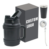 Bouilloire d'eau et de café de grande capacité en acier inoxydable de qualité 1200ml-1900ml peut garder les choses froides ou chaudes