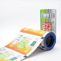Film d'emballage souple laminé CPP brillant, résistant à l'humidité, de qualité alimentaire, imprimé sur mesure, en rouleau pour sachets