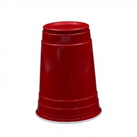 Gobelets en plastique jetables sans BPA de 18 oz, gobelets en plastique rouges pour fêtes, bars, discothèques, beer pong, pour boissons froides et chaudes