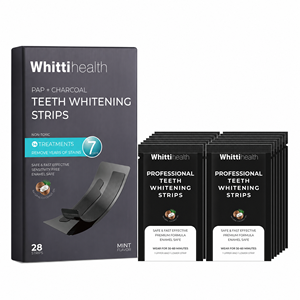 <span class=keywords><strong>Tiras</strong></span> Blanqueadoras de Dientes con Fórmula de Carbón Vegetal PAP Negro, Sin Peróxido, Sabor a Arándano, Tratamiento de 14 Días, Cumplen con la Normativa CPSR de la UE - Product Image 2