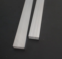 Lote de disipador de calor de aluminio LED de alta potencia 300mm * 25mm * 12mm para diodos emisores LED de 1W,3W,5W