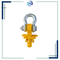 Anneau de levage d'angle droit robuste pour conteneurs, capacité de charge 56 tonnes, crochets de levage supérieurs pour conteneurs