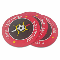 Patch en plastique tissé circulaire personnalisé et écologique à thermocoller pour logos d'équipes de football/basketball et casquettes