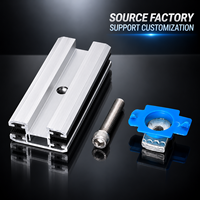 Pince de fixation pour panneau solaire en aluminium 6005-T5, pince intermédiaire pour film mince, support photovoltaïque sans cadre, clip EPDM