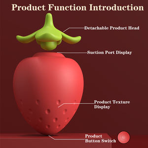 S-Hande Valentinstagsgeschenk Niedlicher Erdbeer-Saugvibrator - Premium Klitoris-<span class=keywords><strong>Vibrator</strong></span> für Frauen Sexspielzeug - Product Image 5