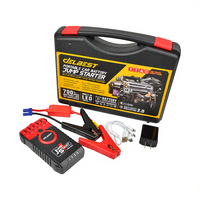 Démarreur de moto haute efficacité 400A, batterie au lithium 12000mAh avec deux ports USB et lumière LED
