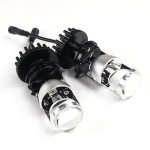 Motorcycle <b>H4</b> 9003 Hi/Lo Beam LED Mini Projector Lens Car Styling Headlight Bulbs Automobile Lamp 6000K 8000LM Focused Light Y6 - Product Image 3