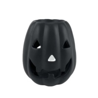 Porte-bougie chauffe-plat d'Halloween en forme personnalisée, brûleur d'huile essentielle en céramique peint à la main en forme de citrouille