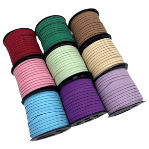 Korean Suede Cord 5mm Double Sided Woven Bracelet Necklace Craft Material For DIY Jewelry Making Supplies - Product Image 3