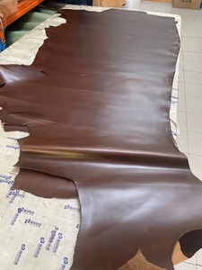 Dark Brown Cow Oil Tanned Cow <strong>Leather</strong> <strong>Italy</strong> Quality Nice Color and Crazy Horse Style Cow Skin - Product Image 3