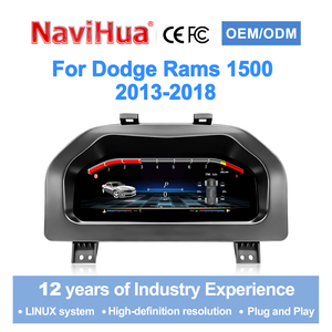 NaviHua New Digital Cluster LCD Instrument Auto <b>Speedometer</b> Linux System With Carplay Virtual Cockpit <b>for</b> Dodge RAM 2013 2018 - Product Image 1