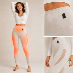 Leggings chauffants électriques pour femmes, taille haute, 3 zones de chauffage <span class=keywords><strong>thermique</strong></span>, vente en gros - Product Image 2
