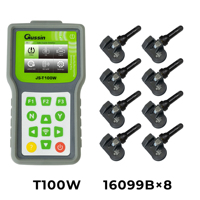 Capteur TPMS universel Gussin et outil de programmation 315 MHz/433 MHz avec capteur intégré, fonctions OBD complètes, copie de l'ID ECU, garantie 1 an, 3 V