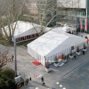 Tente de luxe en aluminium de mariage de partie de Guangzhou, auvent d'entrepôt de salon commercial prix usine pour l'événement