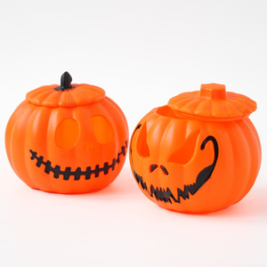 Lanternes citrouilles d'Halloween en plastique, LED lumineuses, ajourées, accessoires décoratifs pour parcs d'attractions, durables, NOUVELLES ARRIVÉES - Product Image 1