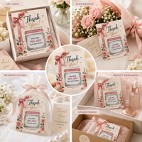 Livraison Rapide – Merci ! Cartes à Gratter, Bon de Promotion pour Boutique de Cadeaux, Ticket de Récompense pour Magasin de Cosmétiques et Produits de Beauté avec Données Variables