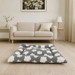 Cuccia per Animali Yommy Design Nuvola Blu Grigio Marrone 3 Misure M L XL Morbida e Confortevole per Cani e Gatti - Product Image 5