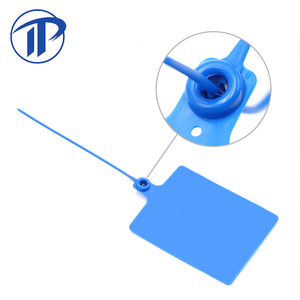 Sceau en plastique pour bagages d'avion PN-PS2114, avec numéro de série imprimé sur mesure, sangle de maintien à tirette et verrou. - Product Image 5
