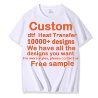 Transferts DTF personnalisés prêts à être pressés, vinyle de transfert thermique, autocollant imprimé DTF personnalisé pour t-shirts, transferts thermiques