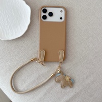 Étui de téléphone portable simple et uni, adapté aux coques de téléphone iPhone 17 Pro Max et aux pendentifs Apple iPhone 16. Il est résistant aux chocs