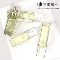 Flacon carré de luxe en plastique pour sérum et lotion de soin de la peau, tonique hydratant cosmétique, brume corporelle avec pompe pulvérisatrice