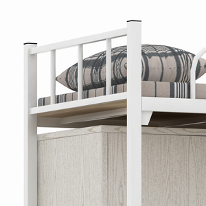 Vente Pas Cher Utilisé En Métal Double <span class=keywords><strong>Lit</strong></span> Superposé avec Bureau - Product Image 3