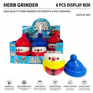 Wholesale Cartoon Snowman Shape Hot Selling Metal <b>Grinder</b> Smoking Accessories Manual Cigarette <b>Grinder</b> - Product Image 1