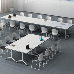 Muebles de oficina modernos, mesa de escritorio plegable para reuniones de conferencias, entrenamiento de personal escolar para estudiantes, escritorio de oficina en casa, escritorio anidado - Product Image 4