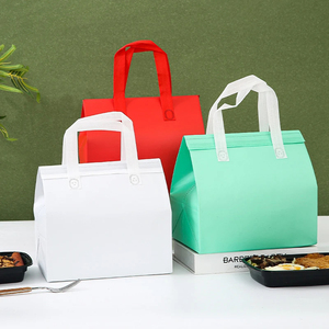 Reusable Non-Woven Tote Bags for Food & Drinks Portable Fabric Insulated for Hot & Cold Delivery Cake Packaging Pouches - Product Image 1