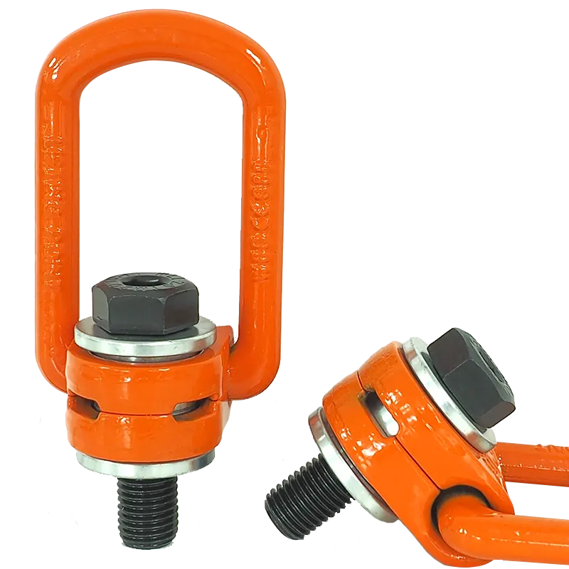 Anello di sollevamento girevole per impieghi gravosi acciaio legato finitura all'ossido d'arancia rd filettatura dimensioni 20