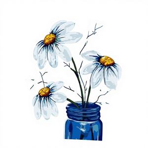 Kit de Pintura por Números de Tamaño Personalizado, Lienzo Acrílico, Arte Floral Decorativo con Marco de Madera, Pinceles y Pinturas - Product Image 3