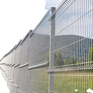 Direct Manufacturer Factory Price PVC Coated Galvanized Metal Wire Mesh Fence