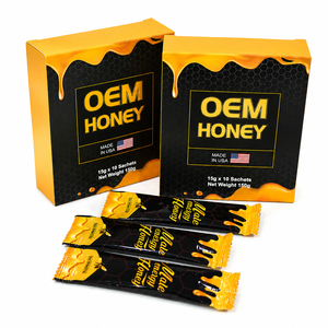 น้ำผึ้งเพื่อสุขภาพ OEM ผลิตจากน้ำผึ้งธรรมชาติแท้ พร้อมดื่มกับน้ำ และจำหน่ายโดยตรงจากผู้ผลิต - Product Image 1