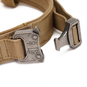Coleira de Treinamento Personalizada com Logo e Cor para Produtos para Animais de Estimação, Fivela de Metal para Cães Médios e Grandes, Conjunto de Coleira e Guia Tática - Product Image 2