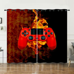 Dernière collection de manettes de jeu imprimées en 3D, <span class=keywords><strong>rideaux</strong></span> modernes personnalisables en polyester pour enfants et adultes, occultants, pour <span class=keywords><strong>chambre</strong></span> à coucher et salon - Product Image 5