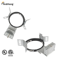 10 pouces Design moderne LED Architectural Commercial Retrofit Downlight Nouveau cadre de Construction avec supports décoratifs d'hôtel