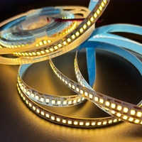 Bande lumineuse LED haute luminosité 2835 DC12V 240 LED/m 10mm 5m/rouleau 2700k 3000k 4000k 6500k Blanc chaud Super lumineuse Flexible