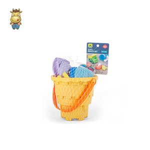 Ensemble de 5 jouets de plage en plastique souple PE : seau à sable, arrosoir, pelle, râteau, tamis pour enfants, été, bac à sable - Product Image 6