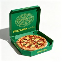 Boîte d'emballage pour restauration rapide tout-en-un, boîte à pizza personnalisée en forme de polygone, boîte à pizza isolée avec trous de ventilation pour la livraison à emporter
