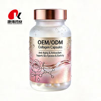 Complexe multi-collagène en capsules rigides, peptides de collagène hydrolysés, acide hyaluronique, vitamine C, complément nutritionnel, antioxydant