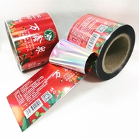 Étiquettes personnalisées en vinyle, laser, BOPP, autocollantes, en rouleau, logo brillant, laminées, imperméables, pour seau, bouteille d'eau, bière