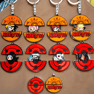 21 styles de porte-clés rotatifs en métal sur le thème de l'anime, Tanjirou, Nezuko, Zenitsu, Luffy, Zoro, cadeau pour les fans - Product Image 2
