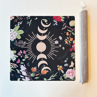 Tapis de mahjong antidérapant avec base en caoutchouc, surface en tissu doux, réduction du bruit, pliable, avec sac de transport pour les tuiles de mahjong